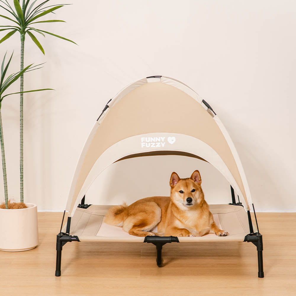 Multi-Functional Breathable Cooling Elevated Dog Bed with Canopy - PawAir