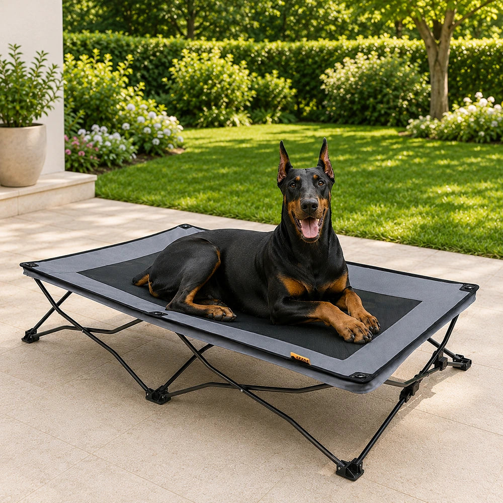 Foldable Elevated Dog Bed-Urban Roaming-FUNNYFUZZY