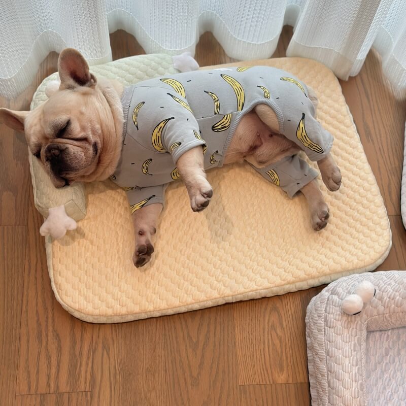 Natural Cooling Pet Bed Neck Guard Dog Bed