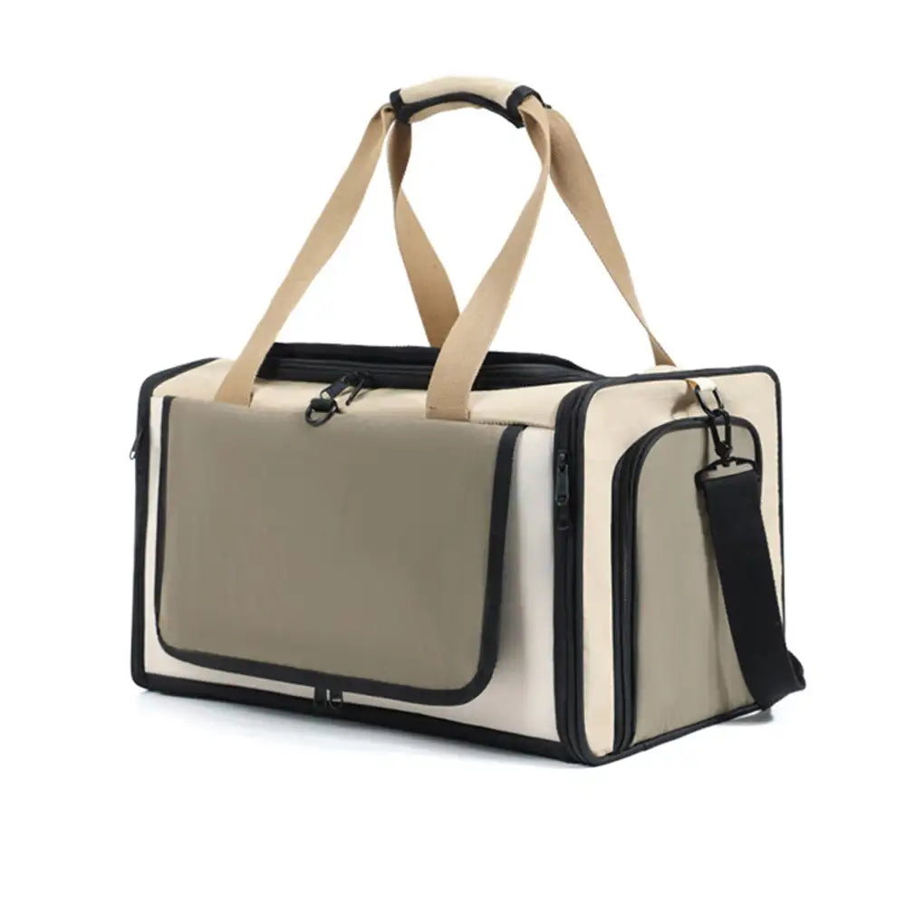 Outdoor Portable Breathable Large-Capacity Expandable Cat Carrier Bag