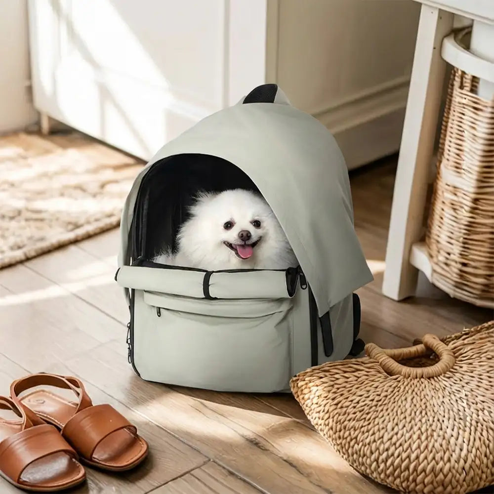 Outdoor Travel Expandable Breathable Cat Carrier Backpack with Sunshade