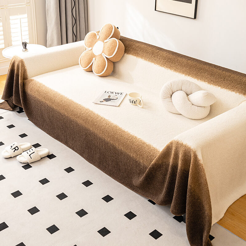 Capa protetora de sofá de pelúcia durável e adequada para animais de estimação