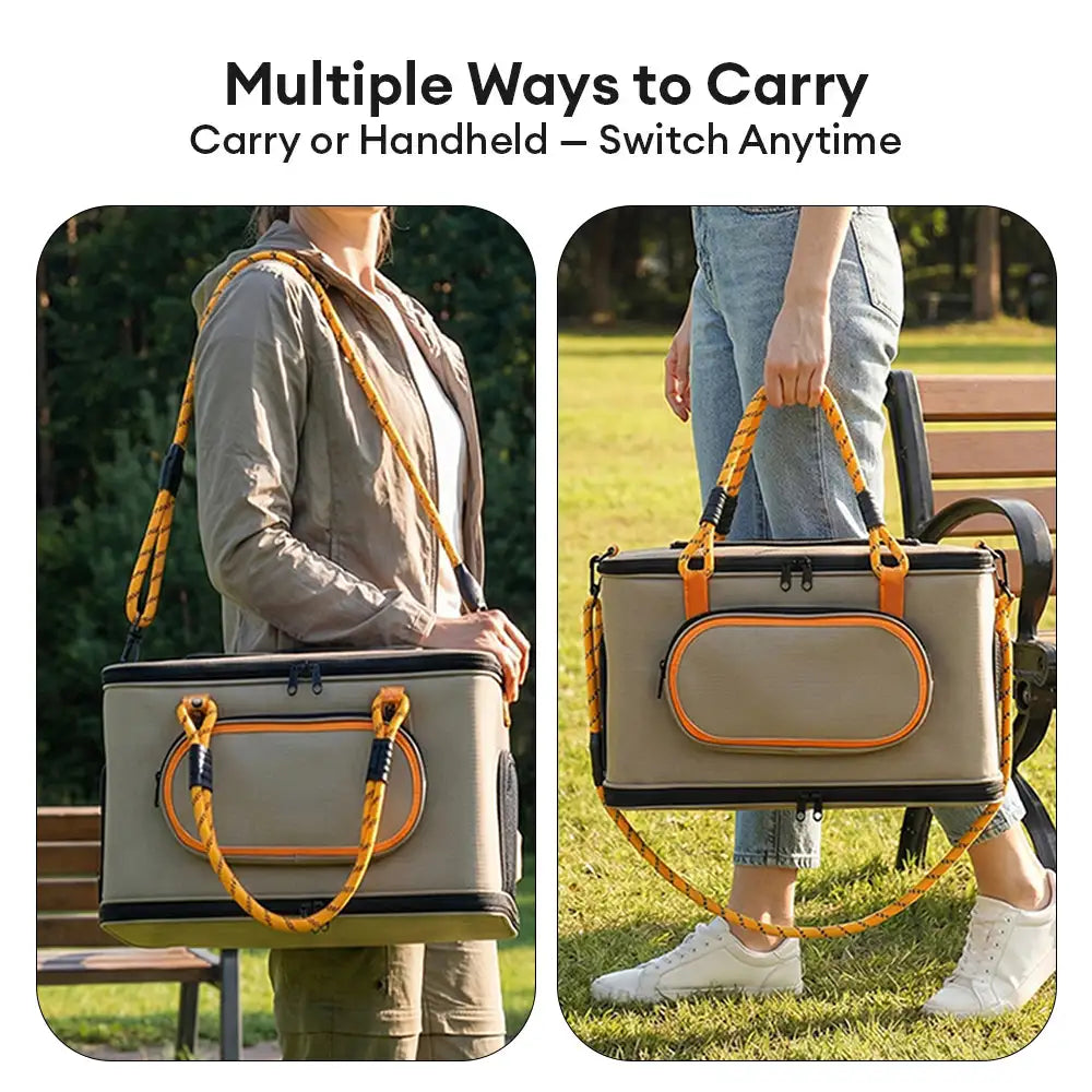 Portable Airline Approved Breathable Cat Carrier Bag for Travel