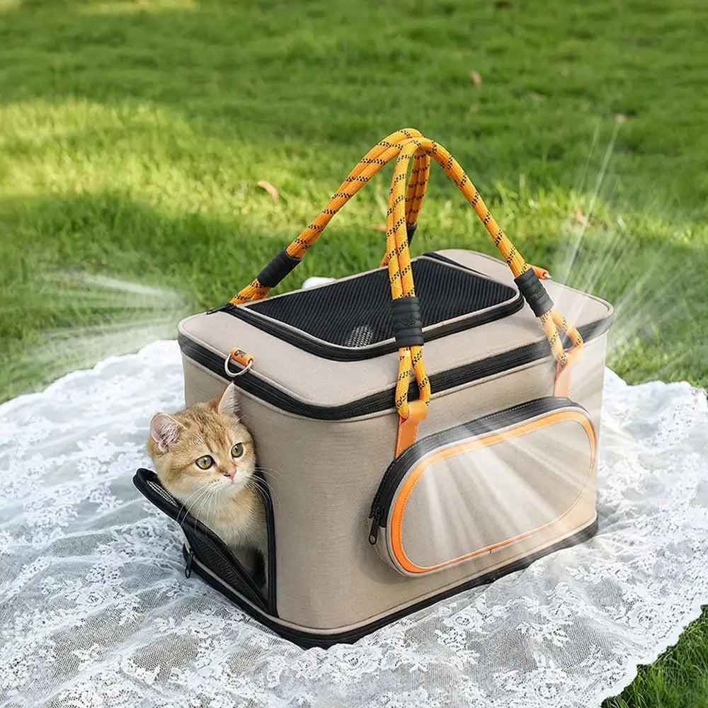 Portable Airline Approved Breathable Cat Carrier Bag for Travel