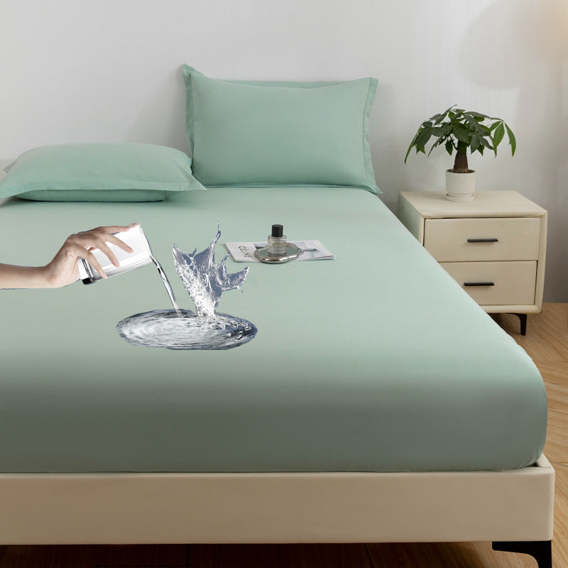 Clásico sólido de colchón de láminas impermeable a doble capa cepillada