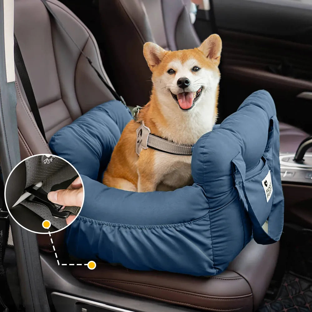 Portable ISOFIX Dog Car Seat Bed with LATCH System
