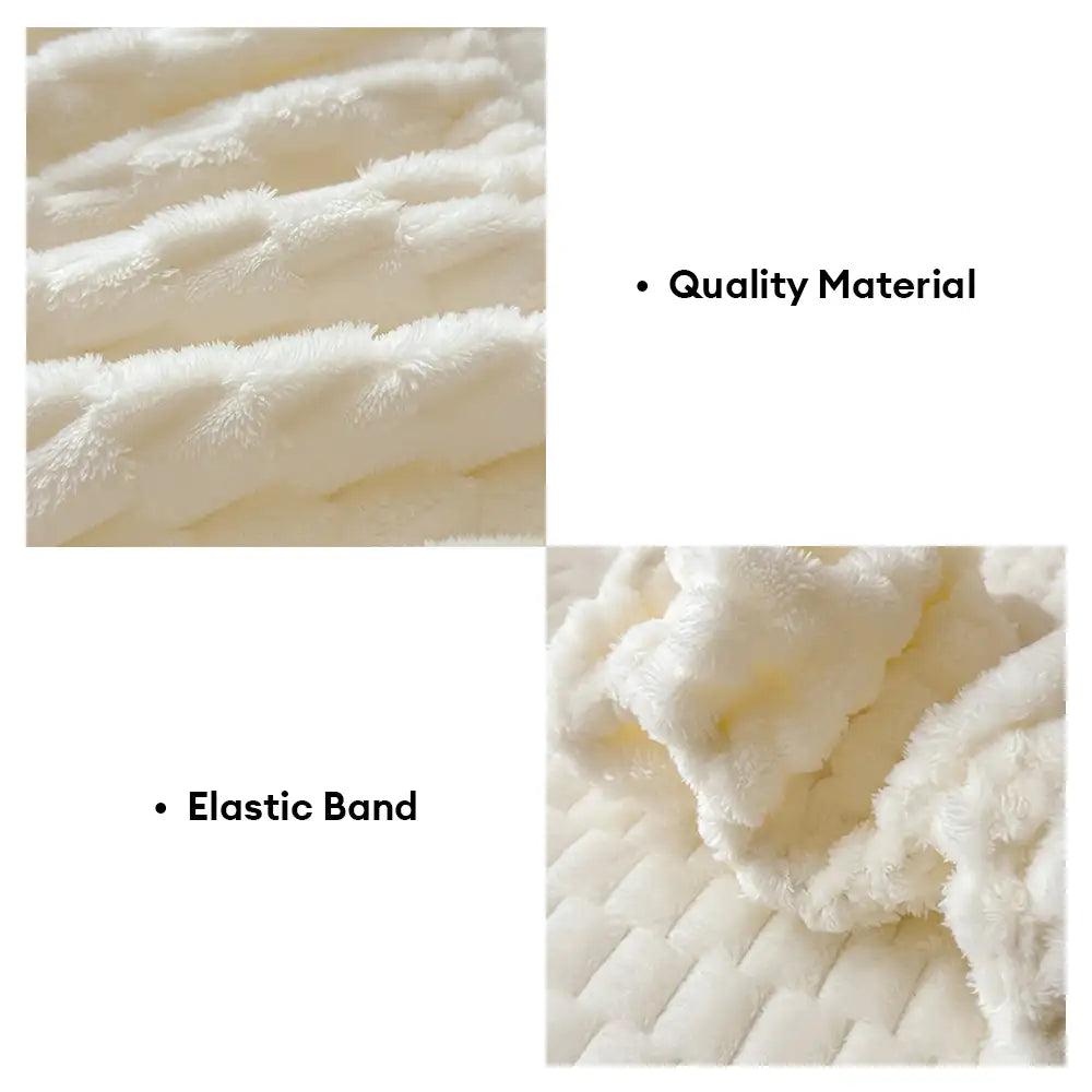 Cubierta de colchón de lámina de terciopelo tibio estilo barroco