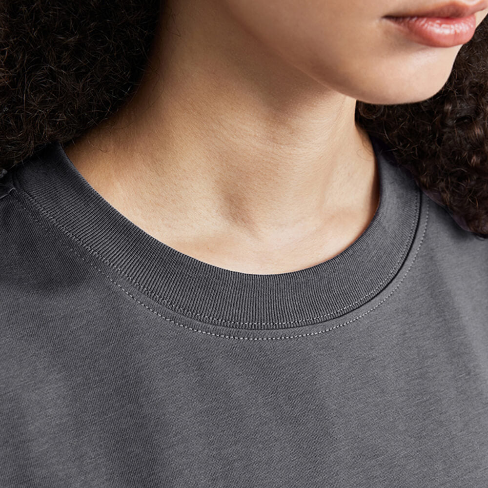 Einfarbiges, leichtes, kühlendes, gegen Tierhaare resistentes Unisex-T-Shirt