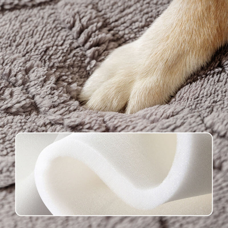 Cama espaçosa e fofa para cachorro com sono profundo e quente