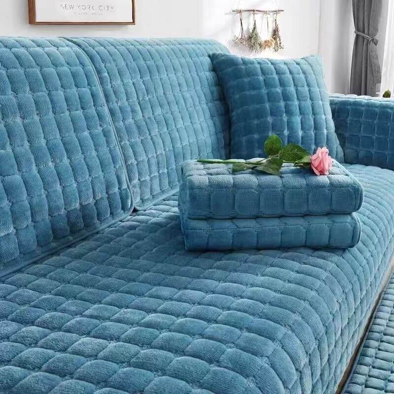 Square Flannel Scratch-Resistant Anti-Slip Protection Couch