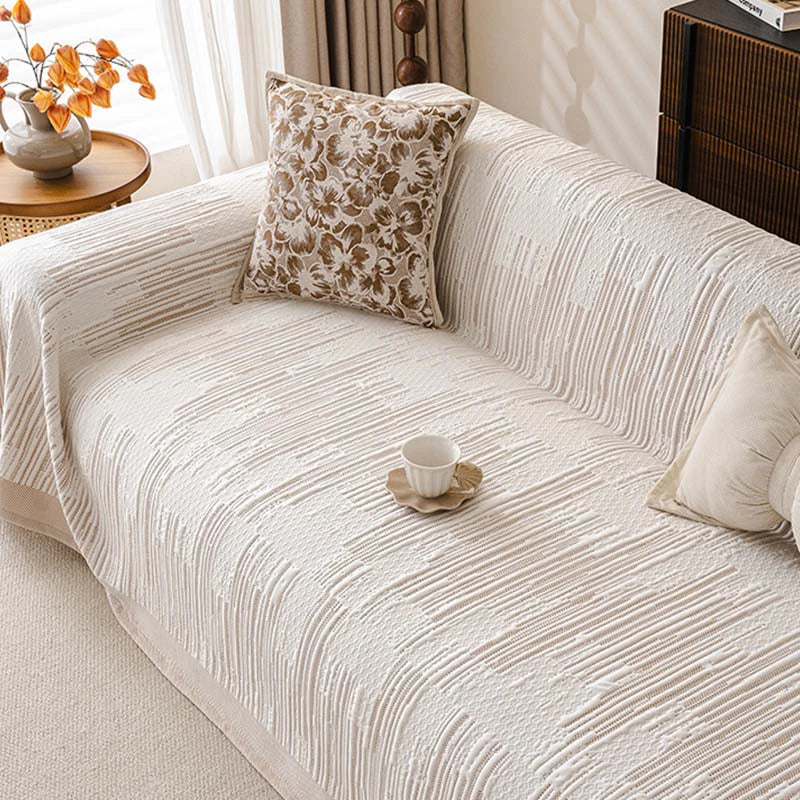 Textured Cooling Breathable Heat-Absorbing Multi-Functional Blanket Couch Cover