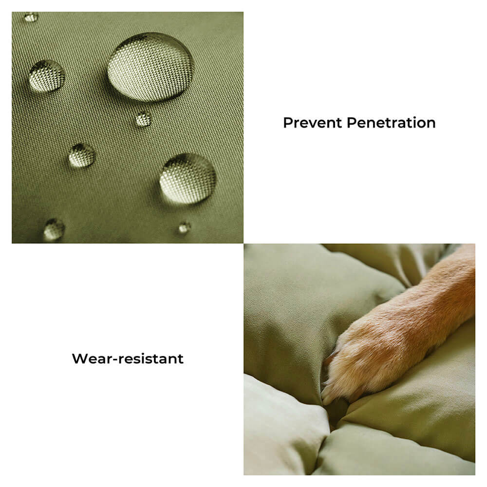 Travel Bolster Safety Back Single Seat Large Dog Car Seat Bed – Chessboard Lounge