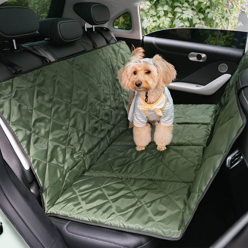 Travel Portable Waterproof Folding Dog Car Back Seat Bed
