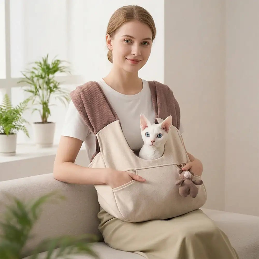 Versatile Pocket Portable Pet Front Backpack Cat Sling Chest Carrier