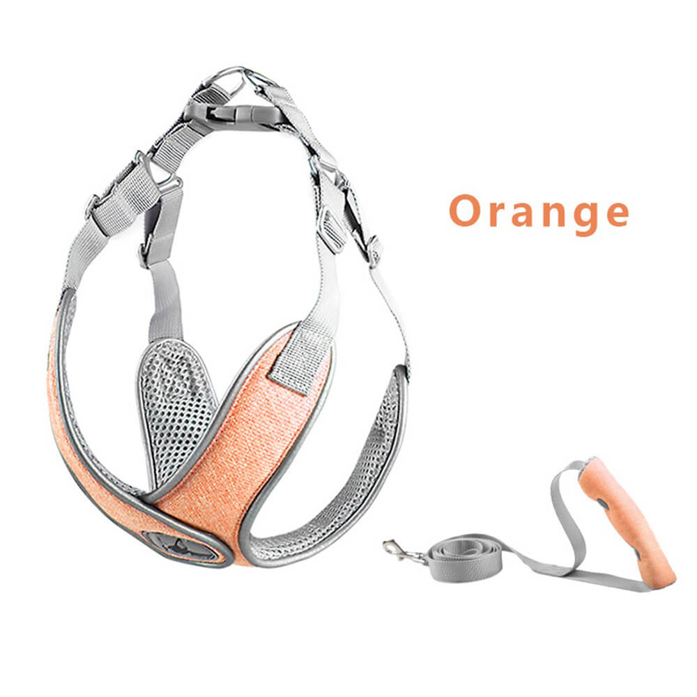 Arnés de perro de estilo de chaleco reflectante transpirable y arnés en el pecho