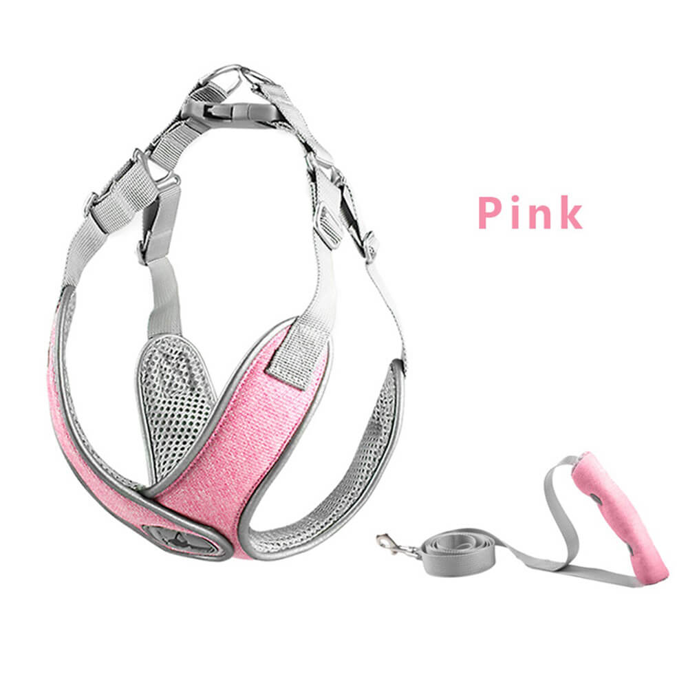 Arnés de perro de estilo de chaleco reflectante transpirable y arnés en el pecho