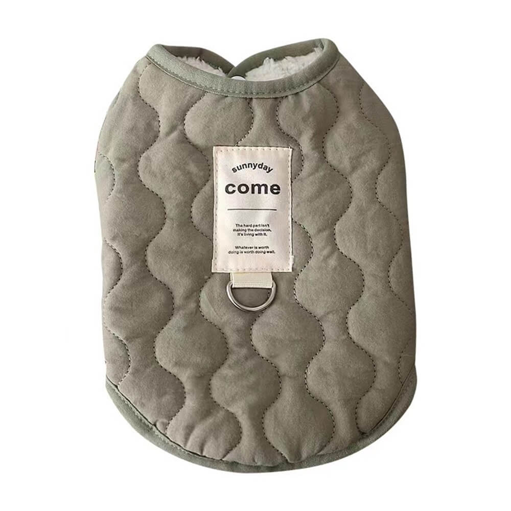 Gilet matelassé confortable pour chien – Vêtements chauds et élégants pour animaux de compagnie