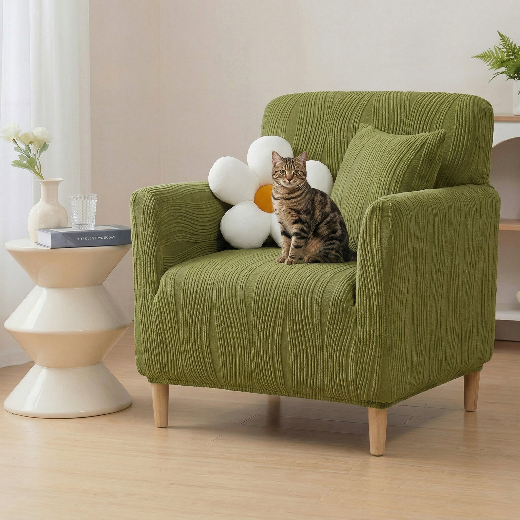 Jacquard STRING Cubierta de sofá de cobertura completa