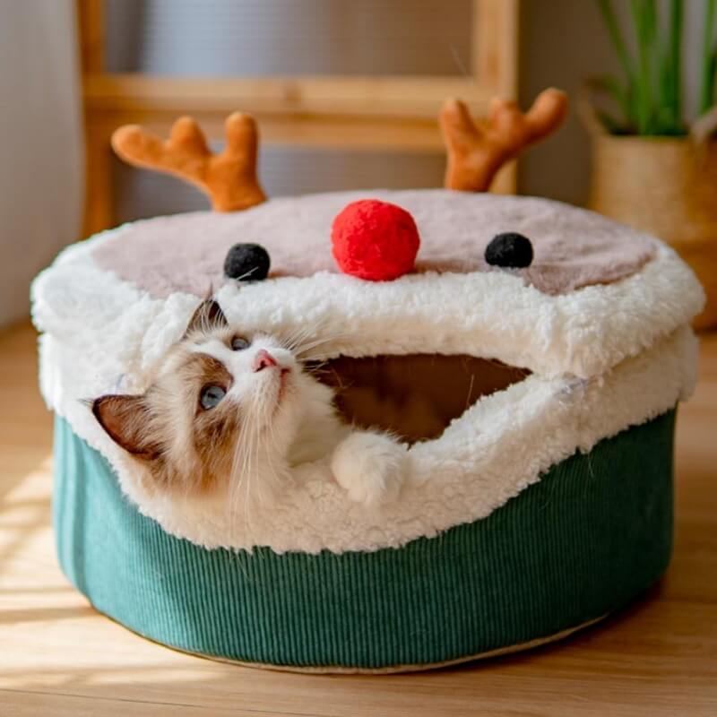 Santa hat 2024 cat bed