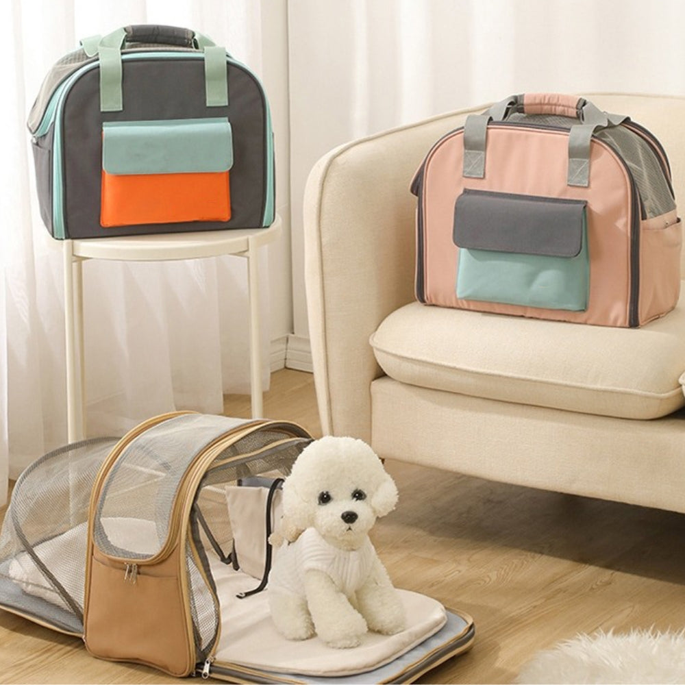 Expandable Breathable Portable Handbag Cat Bag Designer Pet Carrier Backpack