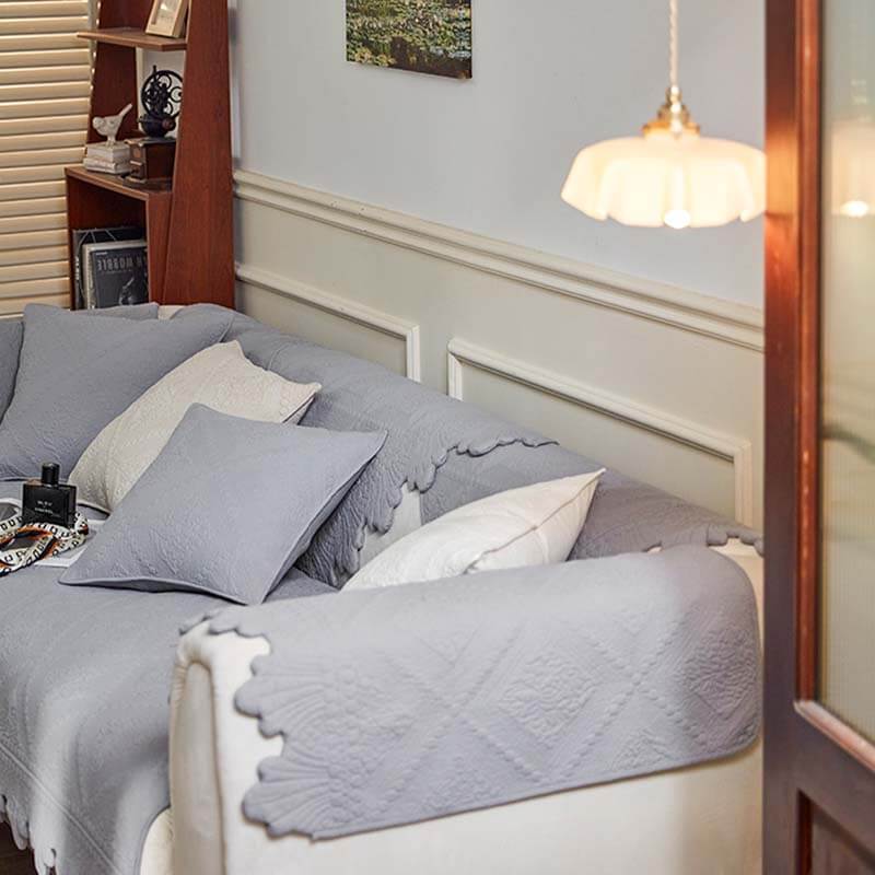 Cubierta de sofá lavable de algodón de algodón de la hoja de moda