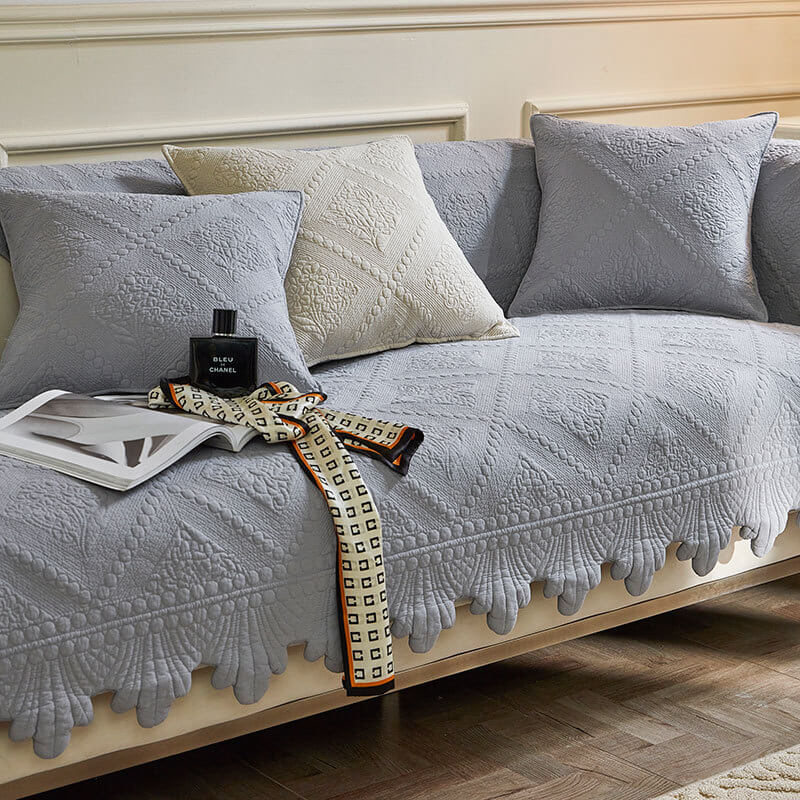 Cubierta de sofá lavable de algodón de algodón de la hoja de moda