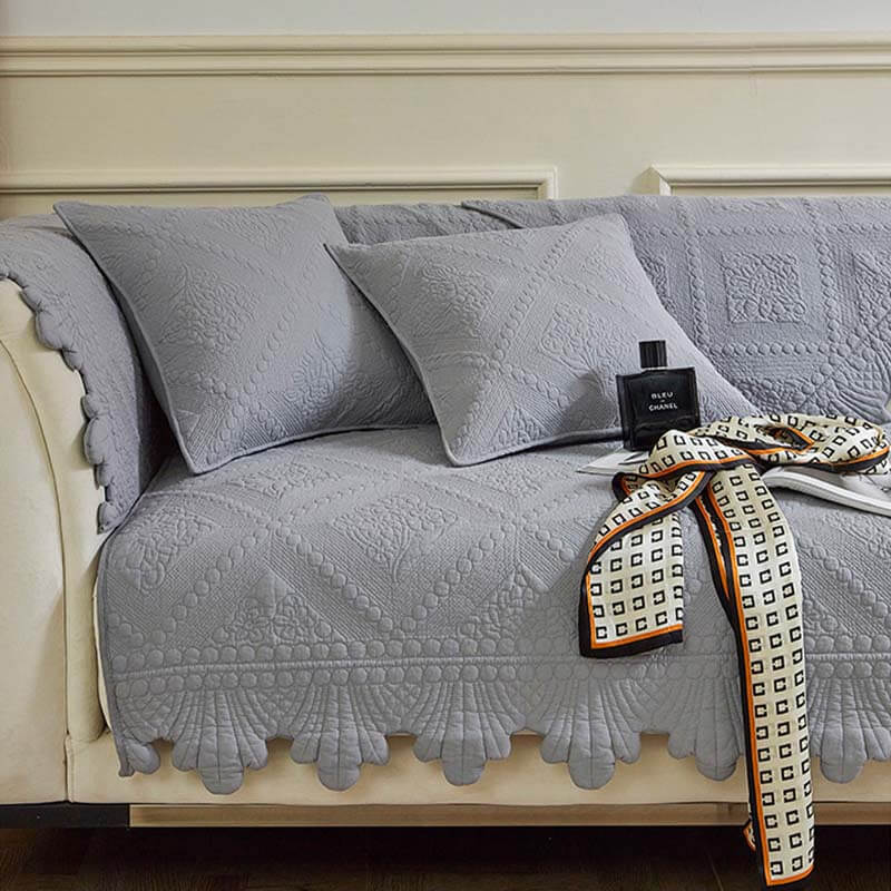 Cubierta de sofá lavable de algodón de algodón de la hoja de moda