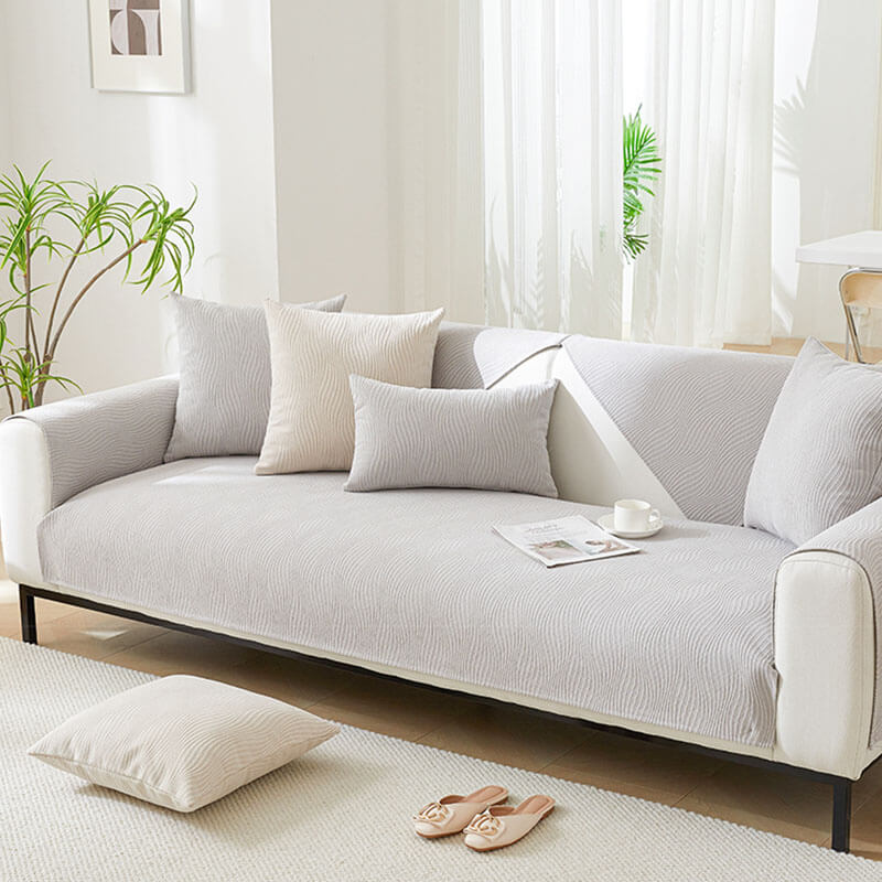 Soft Plush Sofa Cover,soft Minimalist Non-slip Washable Cushion