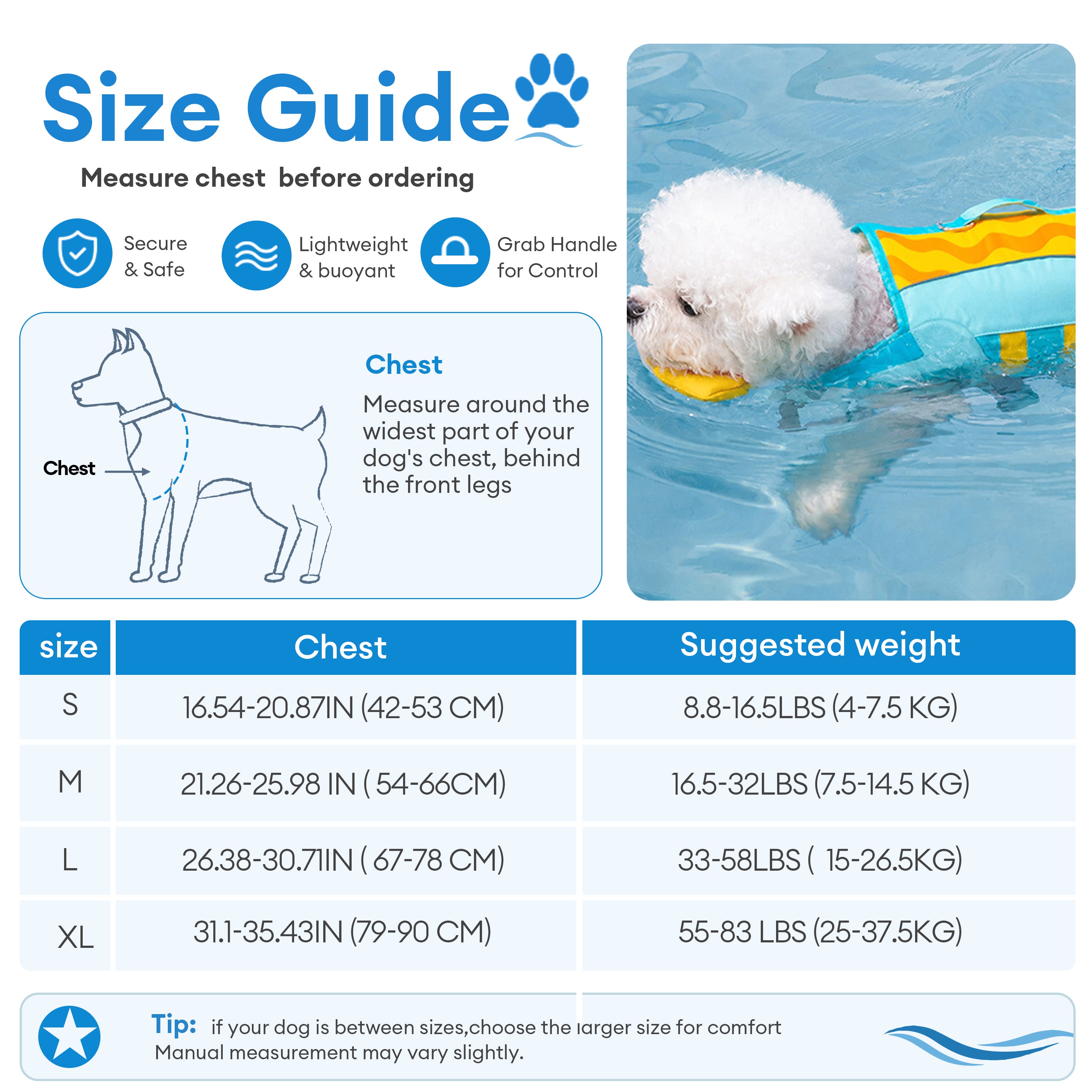 Stylish Color-Blocked Dog Life Jacket
