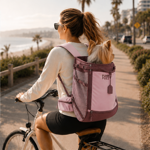 Dog Carrier Backpacks Dog Rucksack Dog Bike Carrier - Urban Roaming
