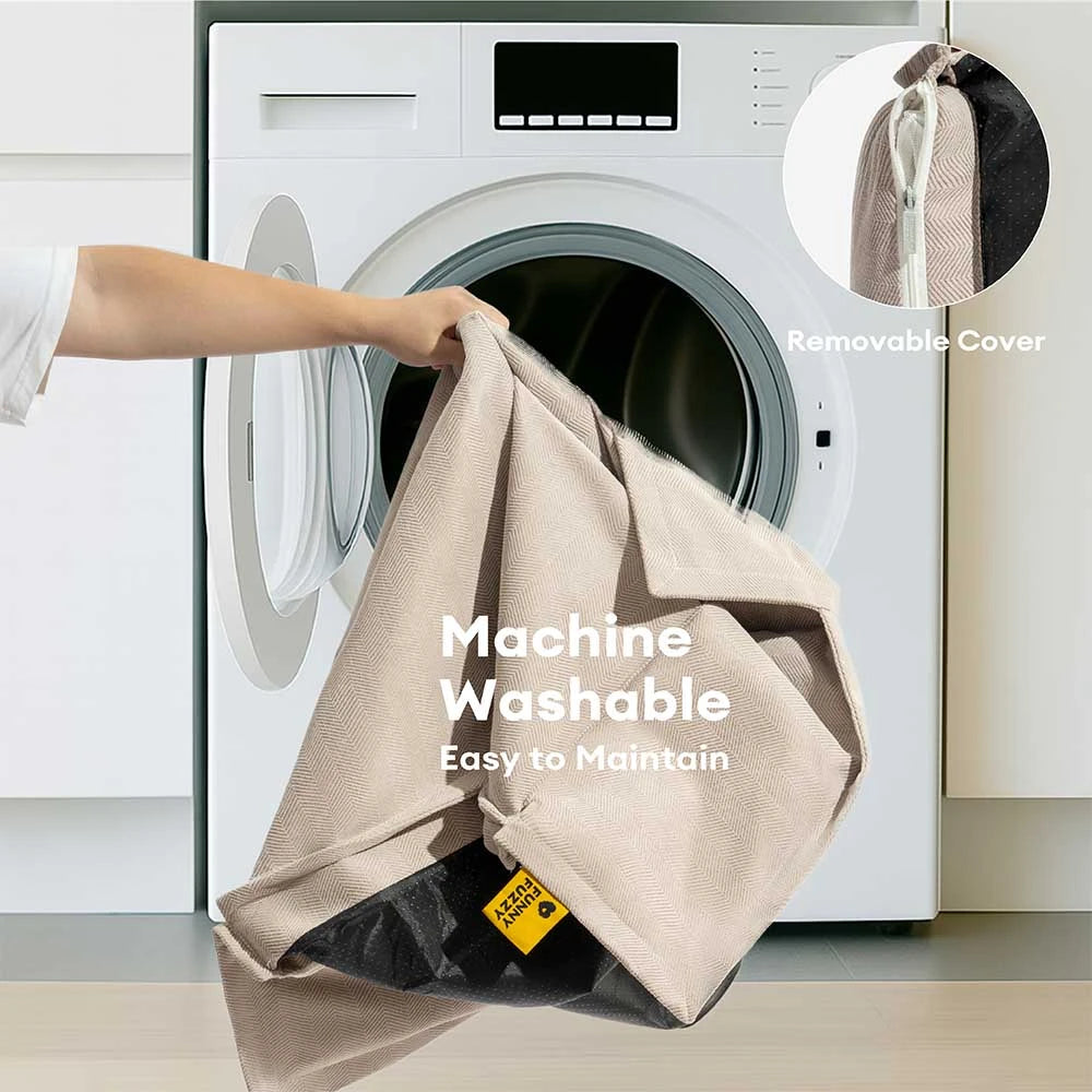 All-Season Chenille Dual-layer Removable Sponge Orthopedic Dog Bed With Pillow