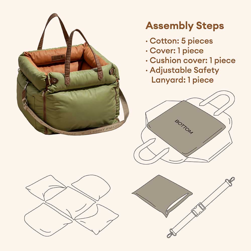 Urban Voyager Dog Car Booster Bed