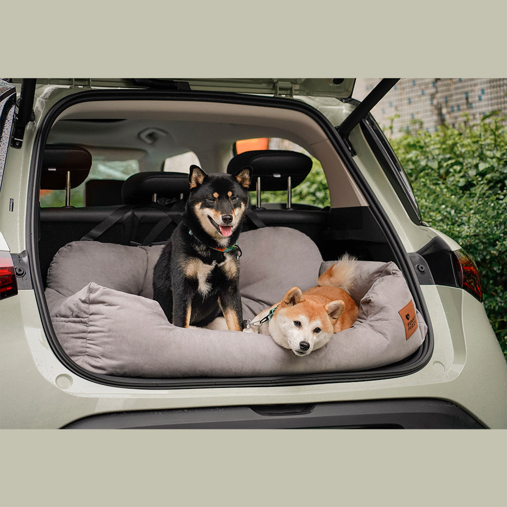 Travel Bolster Safety Medium Large Dog Car Back Seat Bed FunnyFuzzy travel-bolster-safety-medium-large-dog-car-back-seat-bed-funnyfuzzy