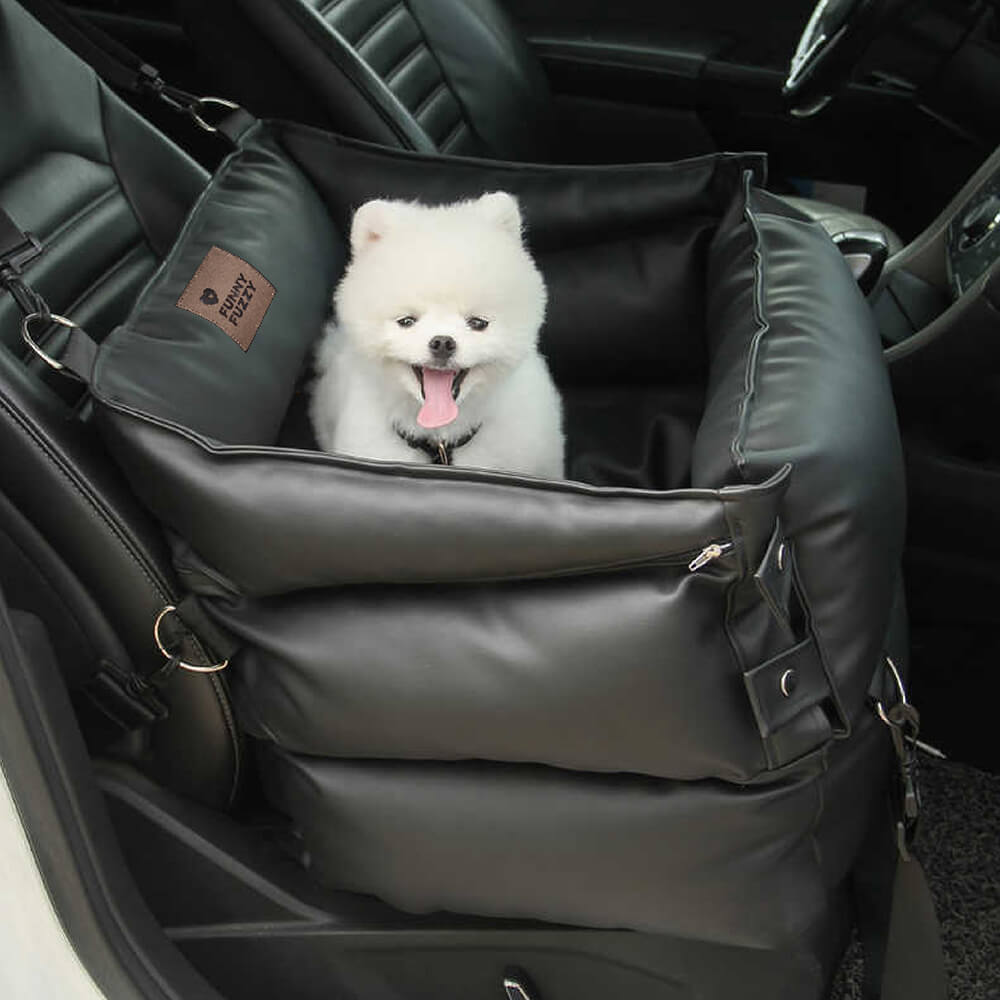 Lit de transport de voiture de voyage pour animaux de compagnie double face  lit de siège de voiture pour chien étanche-FunnyFuzzyUK