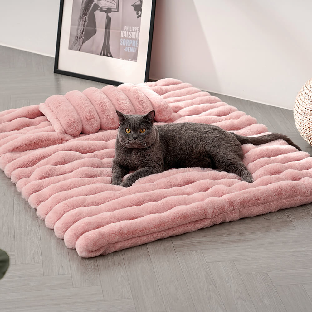 HERVEY Tapis noir en fausse fourrure de lapin fantaisie de luxe moelleux et  moelleux pour tapis de chambre à coucher et Commentaires - Wayfair Canada