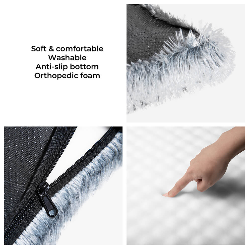 Orthopedic Dog Bed - Fuzzy Crate - FUNNYFUZZY