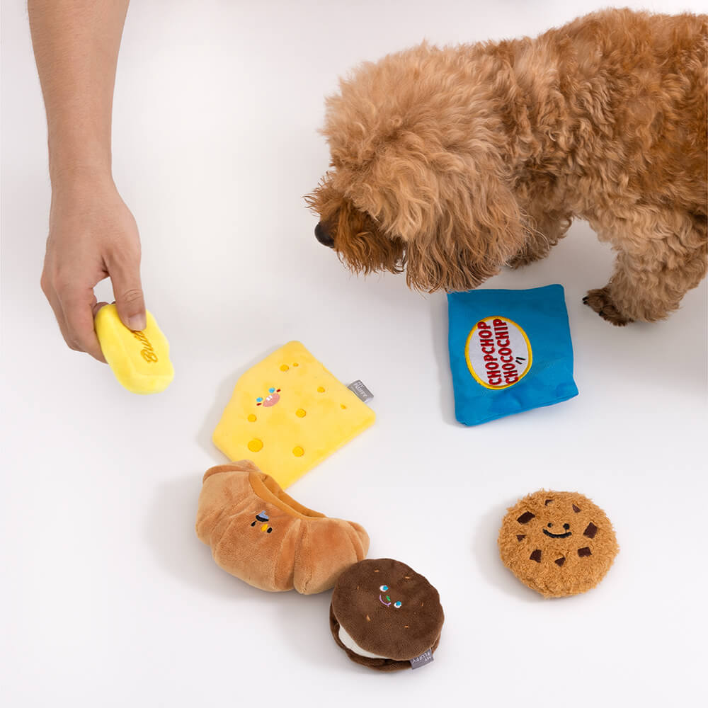 Plush Squeaky Snuffle Dog Toy - Bakery