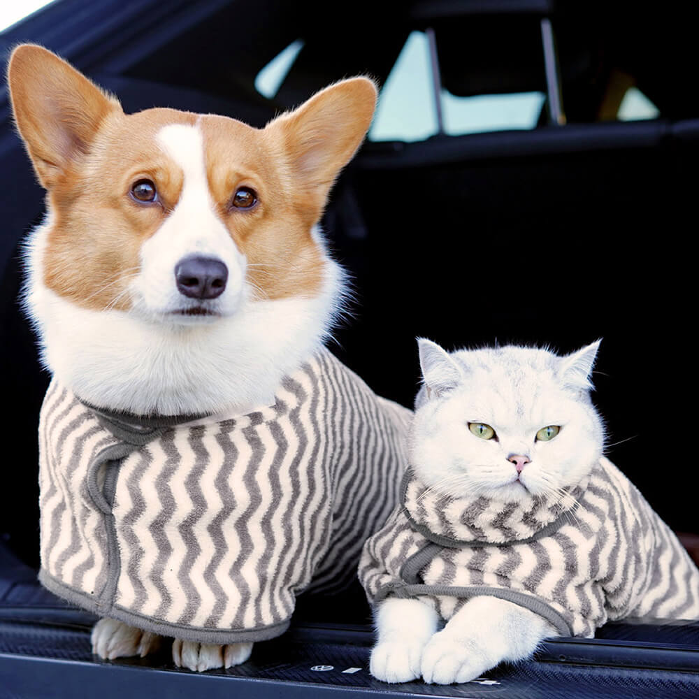 Ultra-Absorbent Dog Bath Towel Dog Anxiety Jacket - FUNNYFUZZY