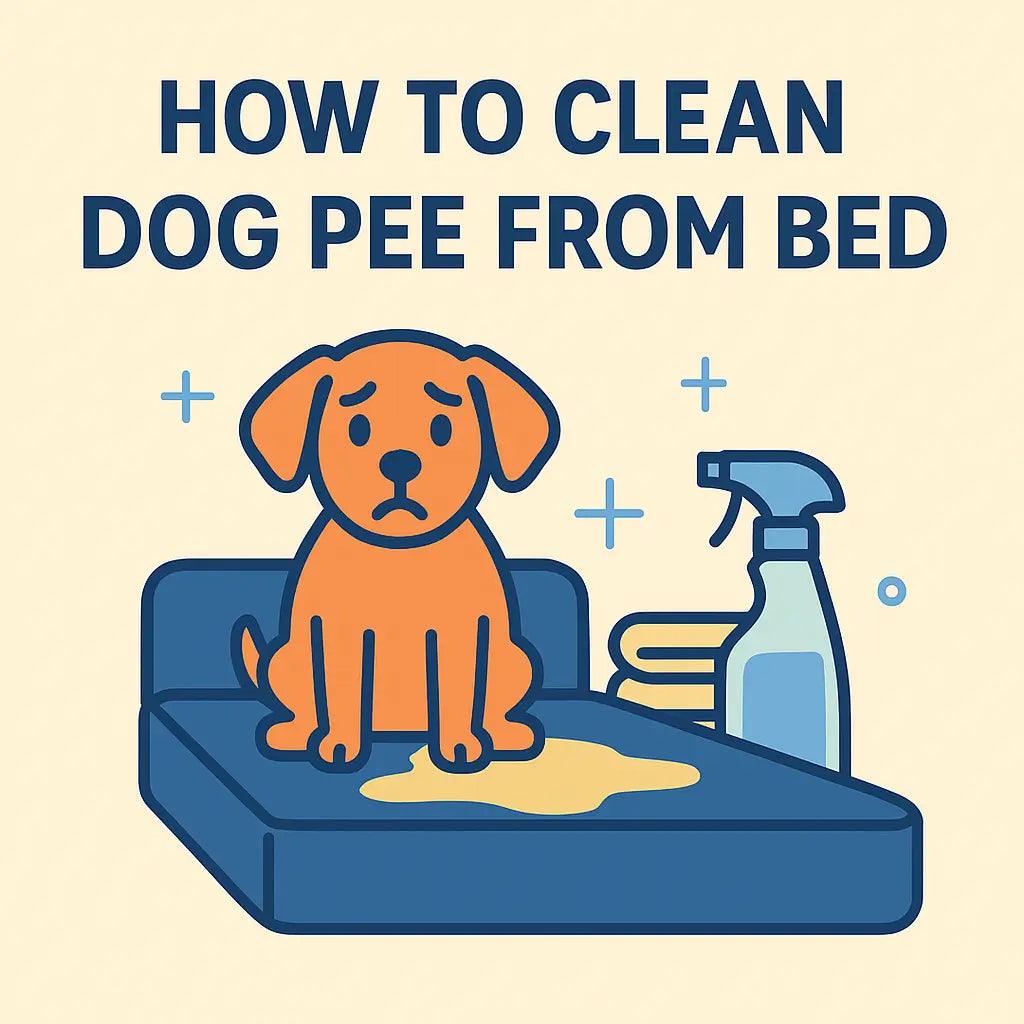 How to Clean Dog Pee From Bed