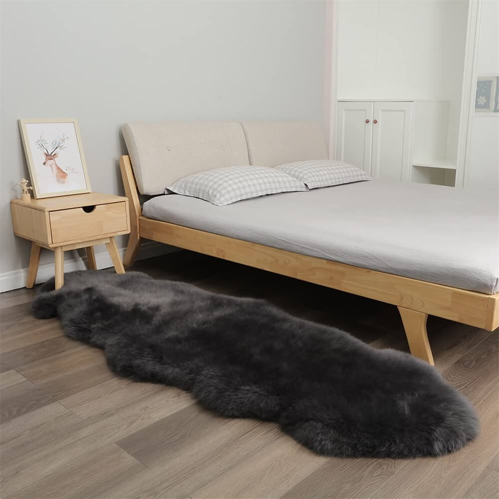 Long Plush Soft Irregular Cashmere Carpet – Cozy Comfort for Your Home