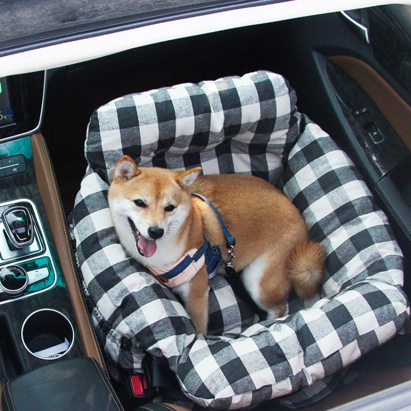 Lit de siège de voiture pour chien de traversin pour animaux de compagnie de loisirs portable 