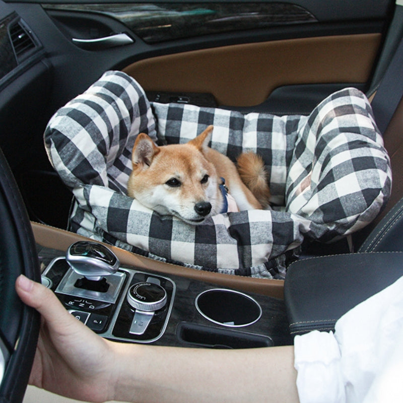 Lit de siège de voiture pour chien de traversin pour animaux de compagnie de loisirs portable 