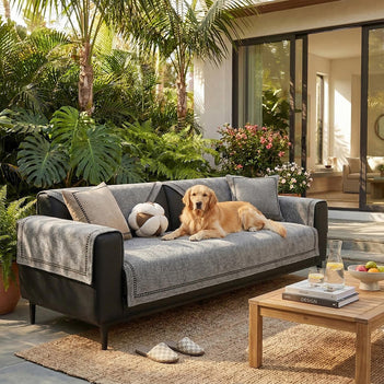 Simple Modern Jacquard High-Weight Non-Slip Chenille Outdoor Couch Cover