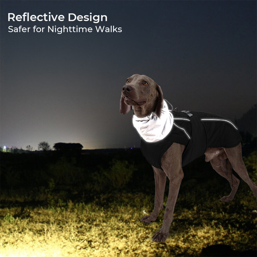 Waterproof Warm High Collar Reflective Dog Thickened Jacket