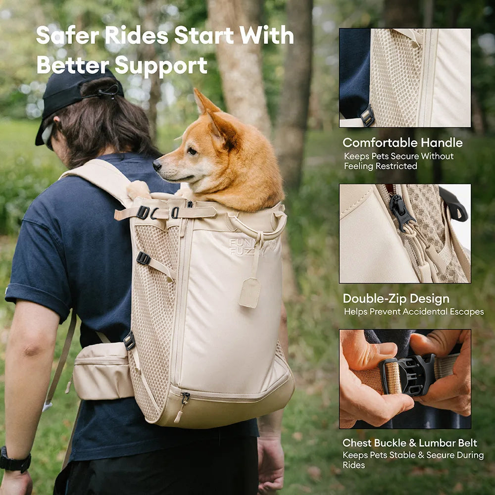 Dog Carrier Backpack-Urban Roaming-FUNNYFUZZY
