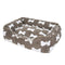 Plush Bone Pattern Square Deep Sleep Dog Bed