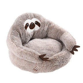 Warming Cute Sloth Semi-Enclosed Cat Cave