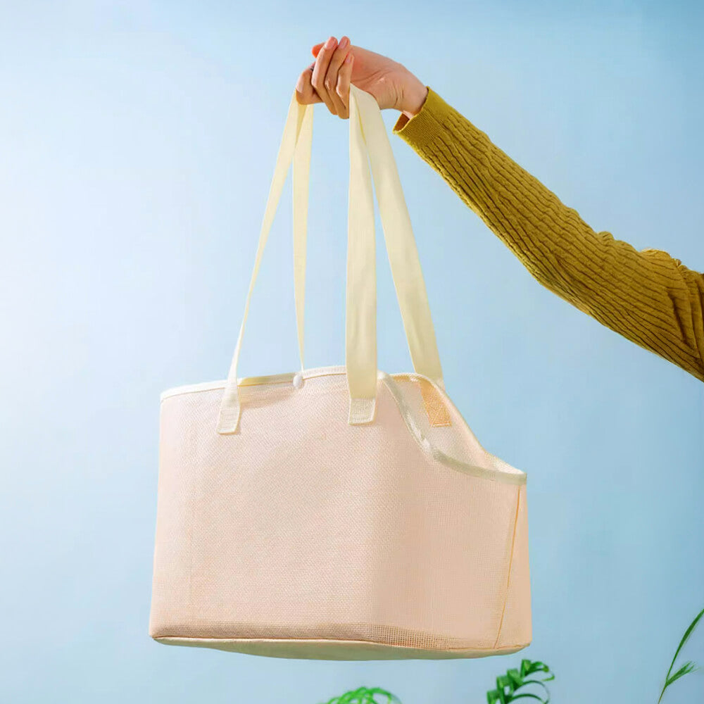 Lightweight Mesh Pet Carrier Bag for Small Dogs & Cats