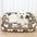Plush Bone Pattern Square Deep Sleep Dog Bed
