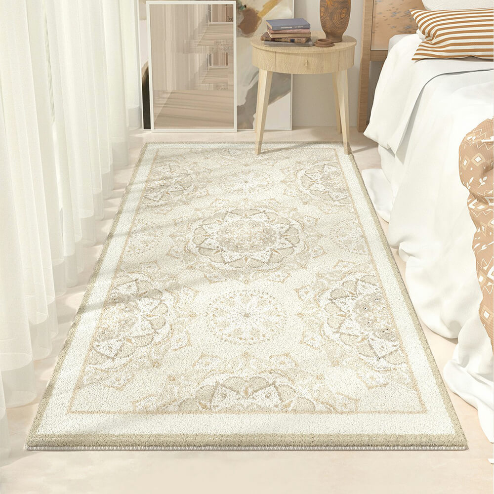 Persian Style Faux Cashmere Soft Non-Slip Home Area Rug